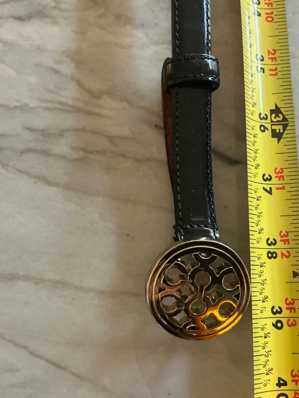 Coach Patent leather belt